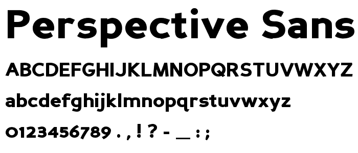 Perspective Sans Black font